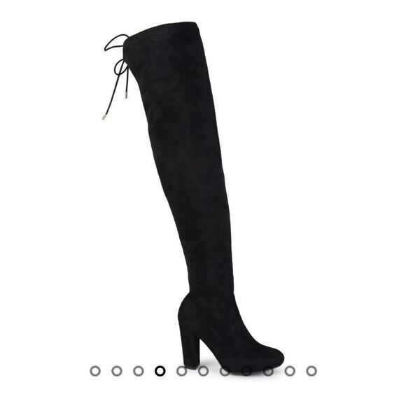 Style & Co Warrda Black Block Heel Mid-Calf Sleek Sole, boots shoes 8.5WC - Picture 6 of 16